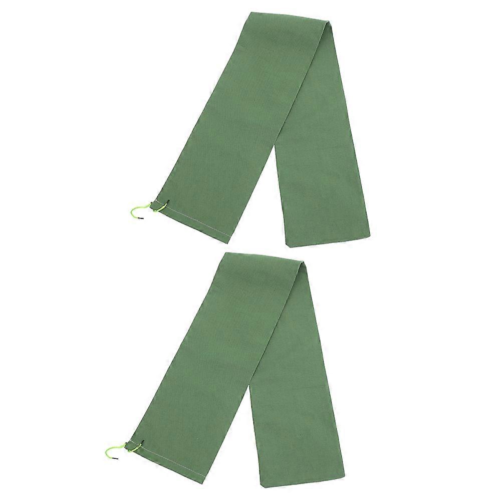 Raindrops 2pcs Sand Bags for Flooding Prevention Reusable Long Canvas Floor Barrier with Elastic Band Suitable for Indoor Outdoor Garage