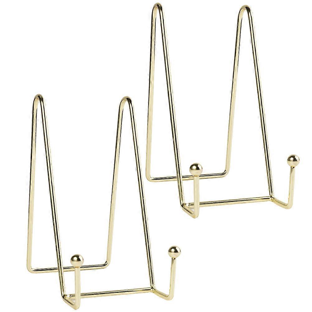 Golden Metal Display Stand for Decoration and Solid Suitable for Any Occasion 6.5 Inches