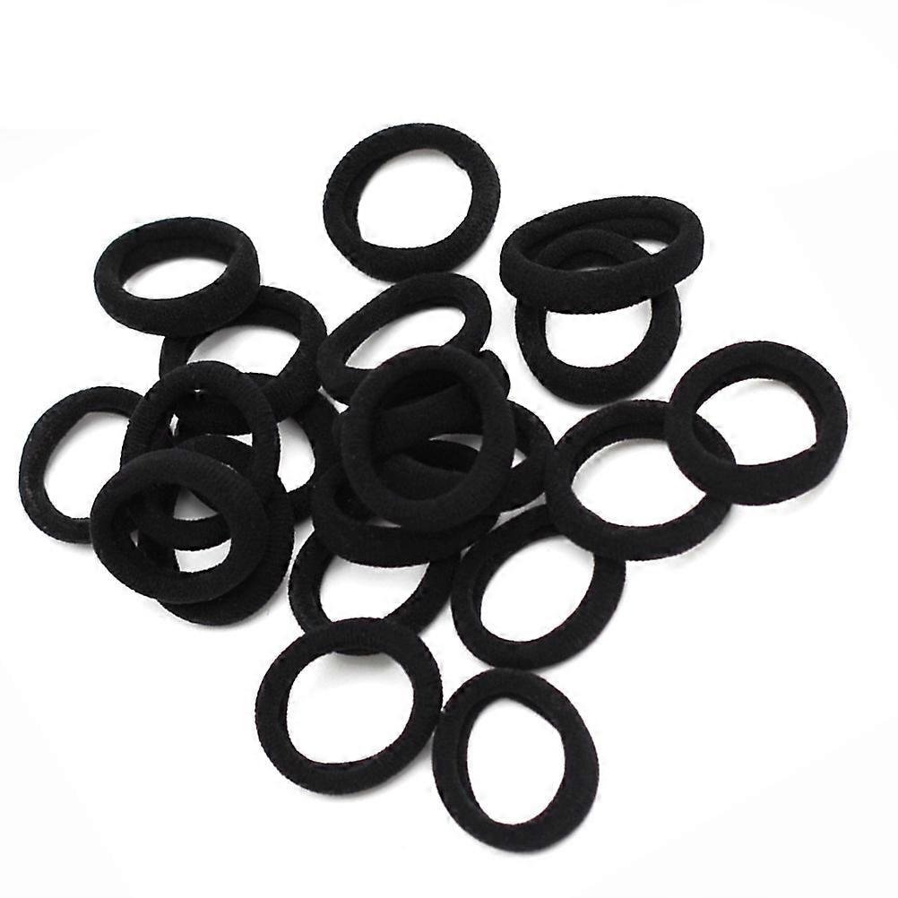 Black Hair Accessories with High Elasticity for Ponytail Holders 200pcs Perfect for Adults Kids