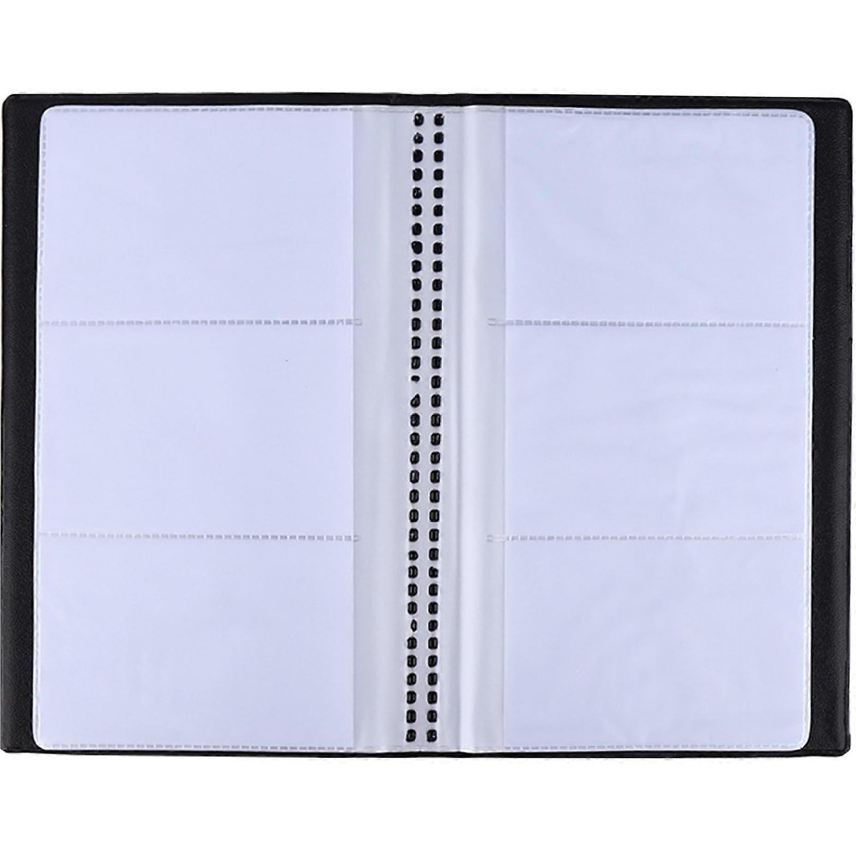 Business card holder, PVC wallet, name card book, portable organizer, 120 card capacity
