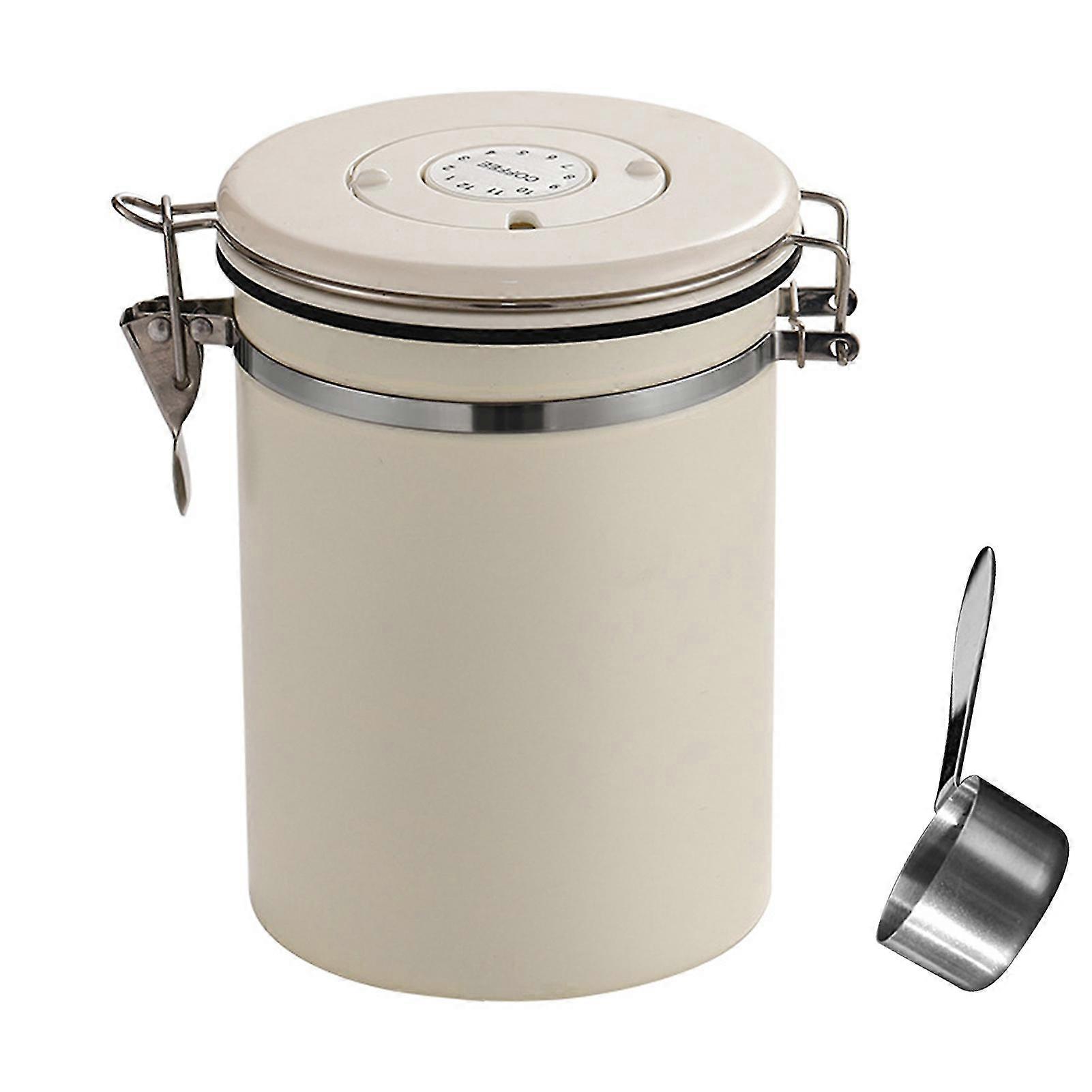 Airtight coffee bean container for long-term storage