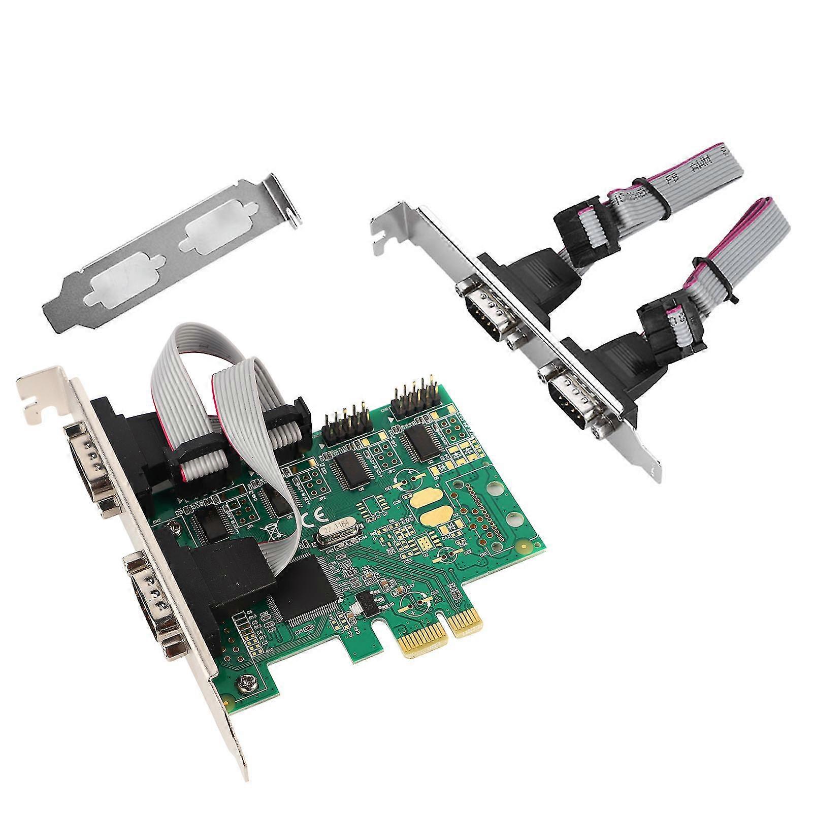 PCI-E to RS232 4-Port Serial Port Converter PCI Express Controller Adapter Expansion Card