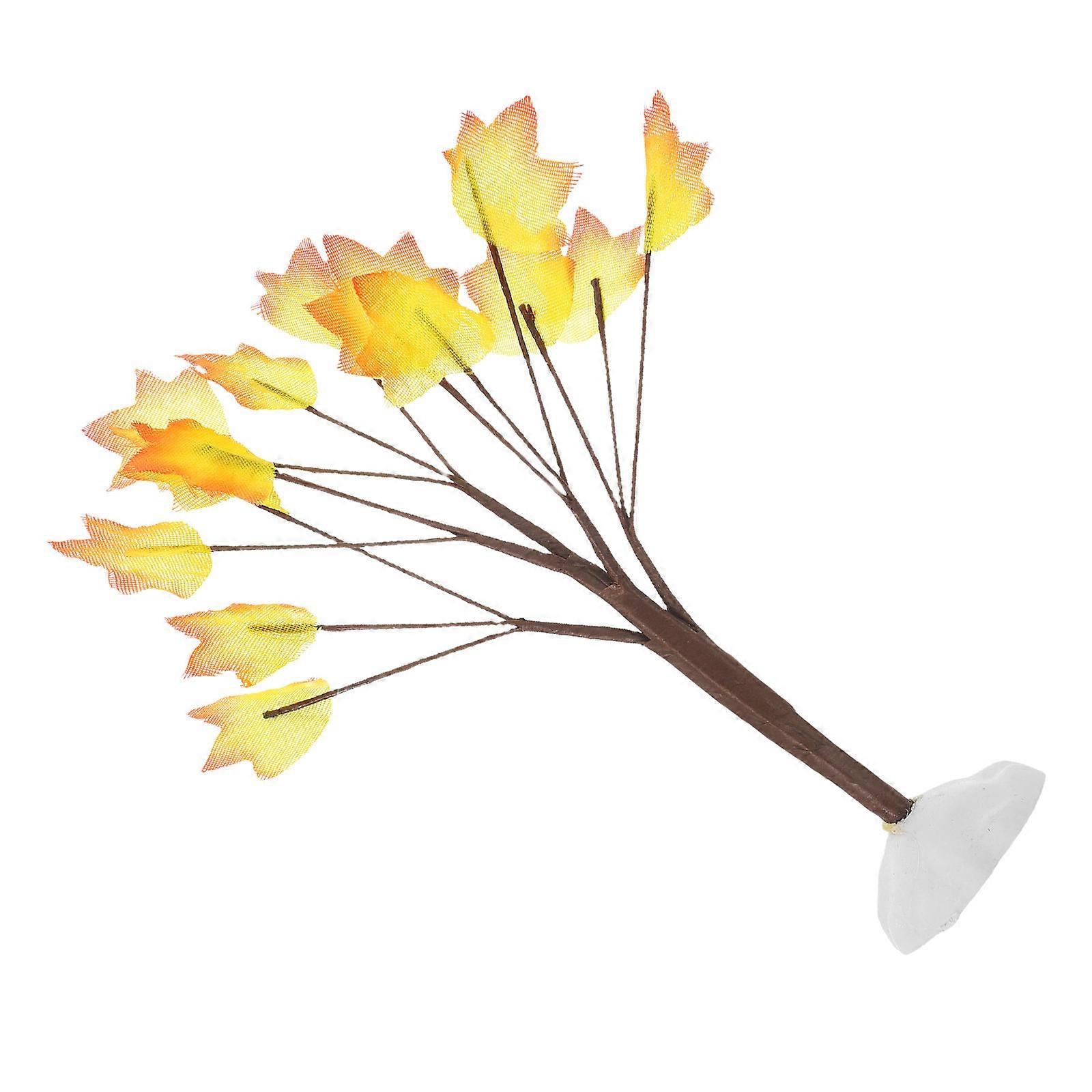 Fall Model Tree Train 2pcs Artificial Maple Trees for Crafts Table Centerpieces Home and Holiday Decorations