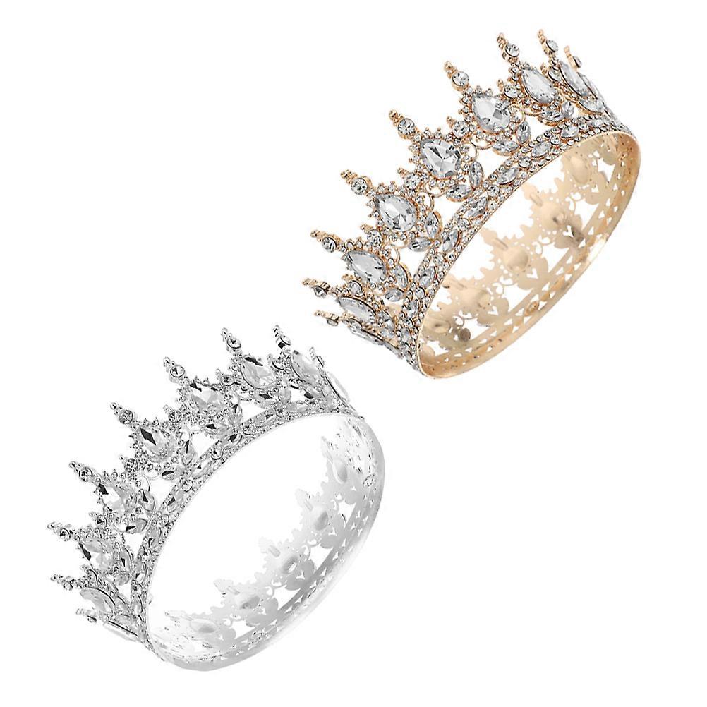 Here's a refined and compelling product description for the **2pcs Rhinestone Queen Headpiece**:
✨ **2pcs Rhinestone Queen Headpiece – Crown Your
