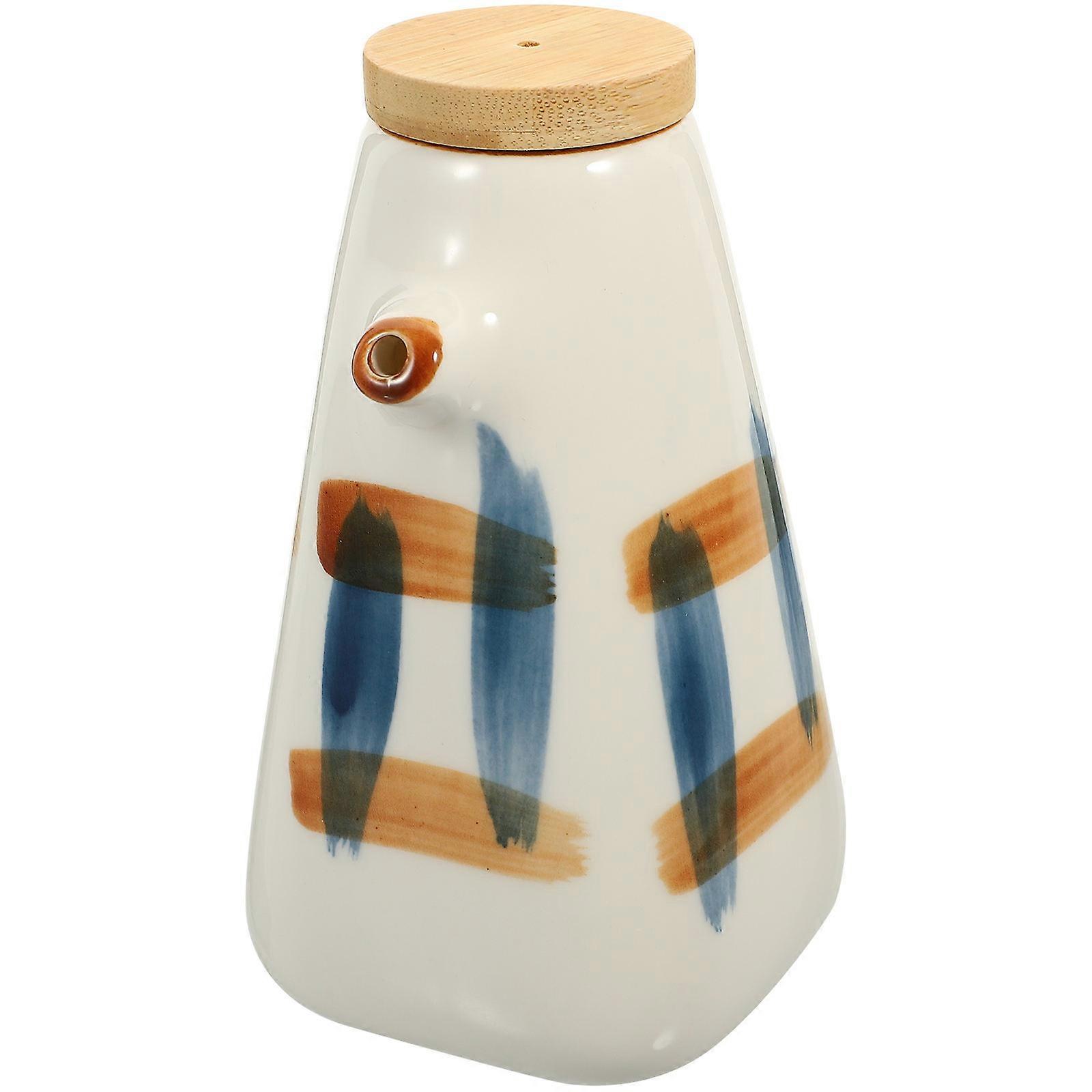 Ceramic Vinegar Bottle Vinegar Dispenser Soy Sauce Jar Bottle Condiment Bottle