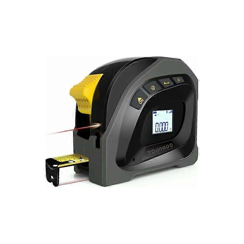 40m Laser Distance Meter with Backlit LCD Display, 5m Tape Measure, Laser for Measuring, Portable, Rechargeable