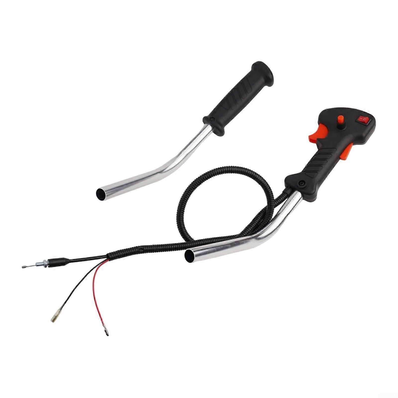 Complete Head Tube Handle Switch with Throttle Cable for Brush Cutters and Trimmers Compatible with Various Models and Brands
