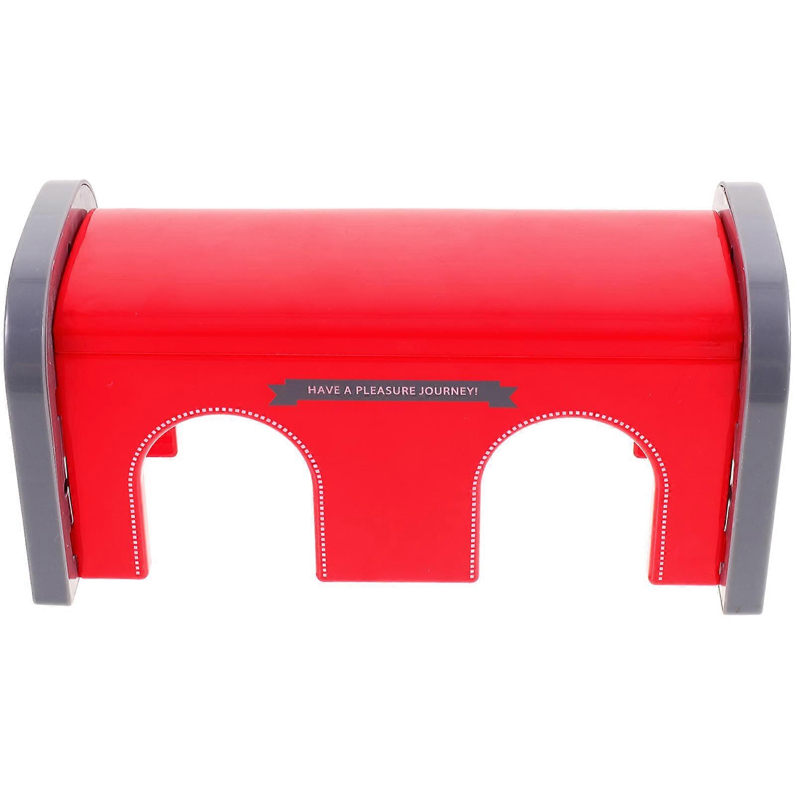 Railway Train Tunnel Decorative Train Tunnel Fun Collectible Scene Building Compact Size Red Plastic 1Pcs