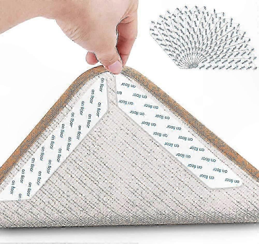Non-Slip Carpet Clips, 16 Pack Reusable Adhesive Stickers for Rugs and Mats