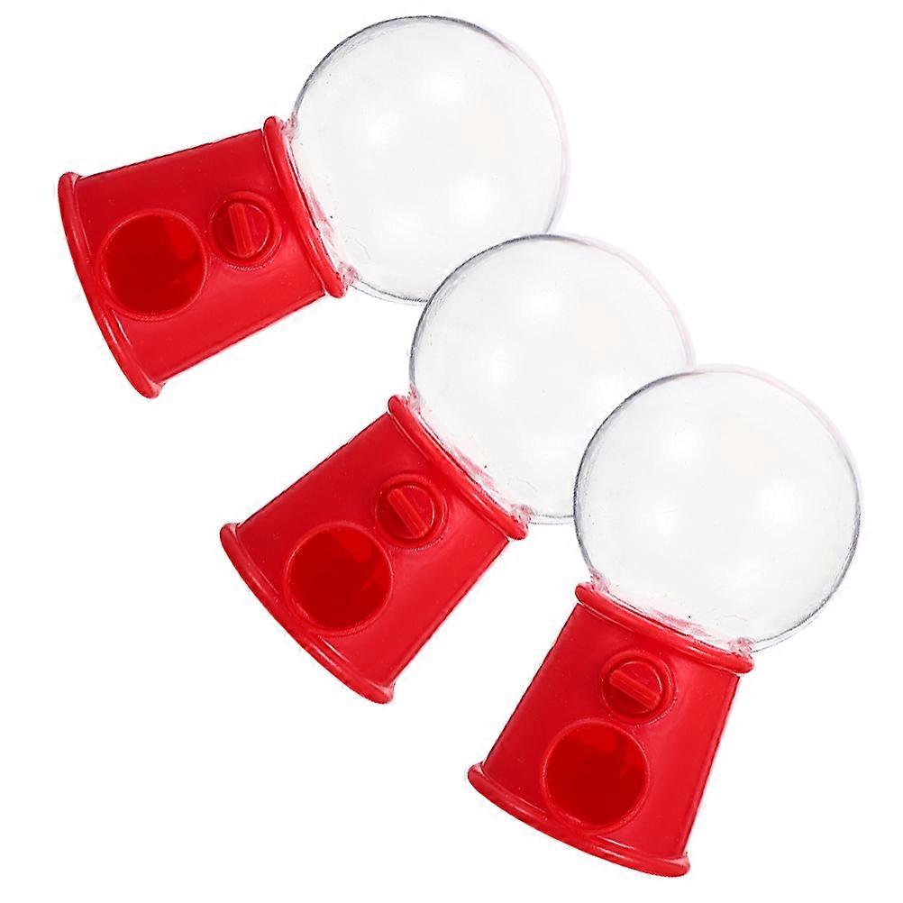Kids Candy Dispenser Machine Red Plastic Gumballs Machine Toys for Children Easy to Carry Compact Size