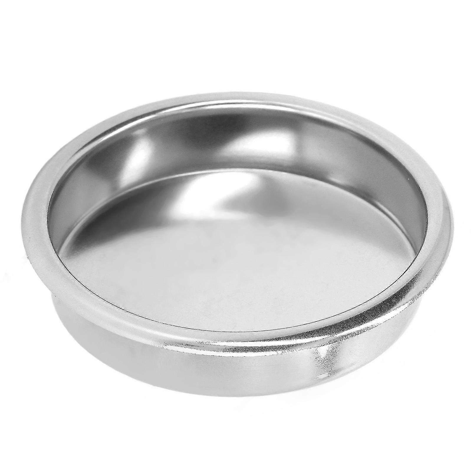 Stainless Steel Blind Filter for Coffee Machine - 2.3in Backflush Insert, Wear Resistant & Rust Proof for Home Brewing