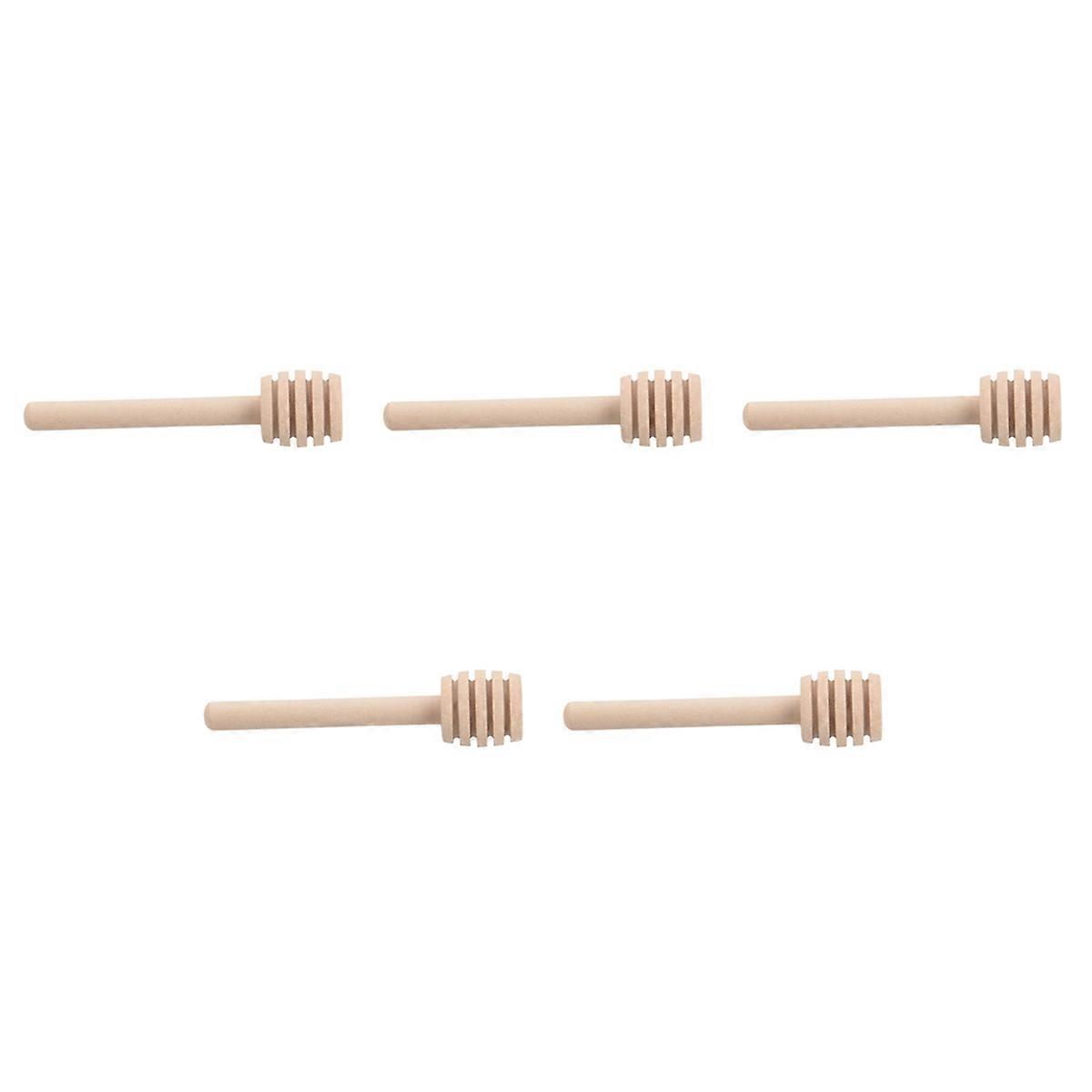 250 Pack of Mini 3 Inch Wood Honey Dipper Sticks, Individually Wrapped, Server for Honey Jar Dispens