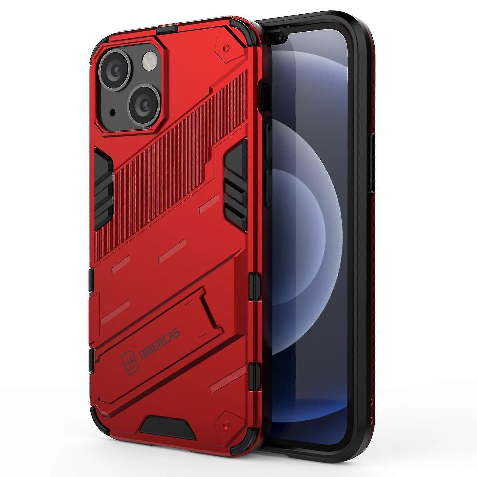 Slim Case For iPhone13 Mini Shockproof Dual-Layer Stand Cover