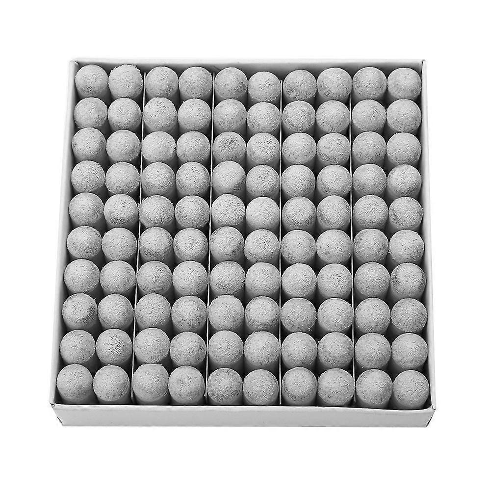 100Pcs Durable Plastic Billiard Replacement Pool Cue Tips Lot Accessory(13MM)