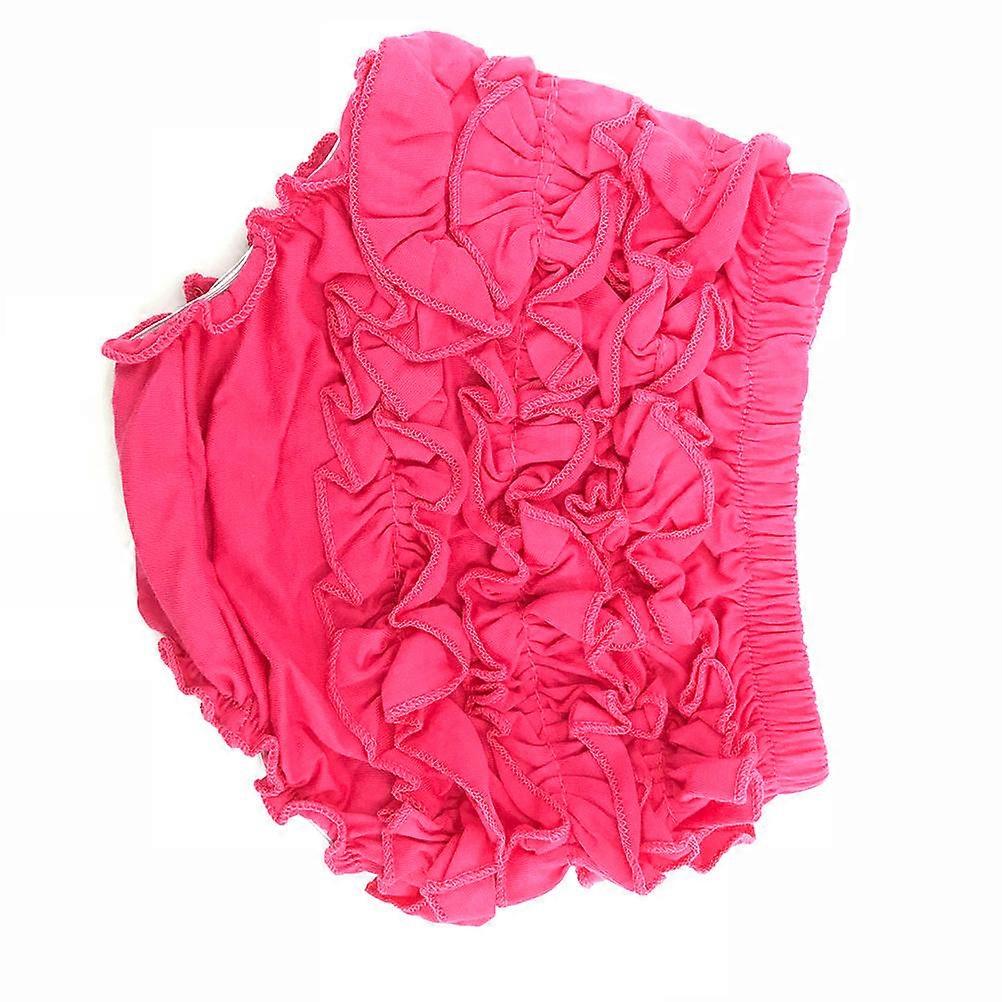 غطاء حفاضات دانتيل كشكش ممتص للرطوبة باللون الوردي لملابس الطفلات مثالية لاحتفالات الهالوين 1 مجموعة