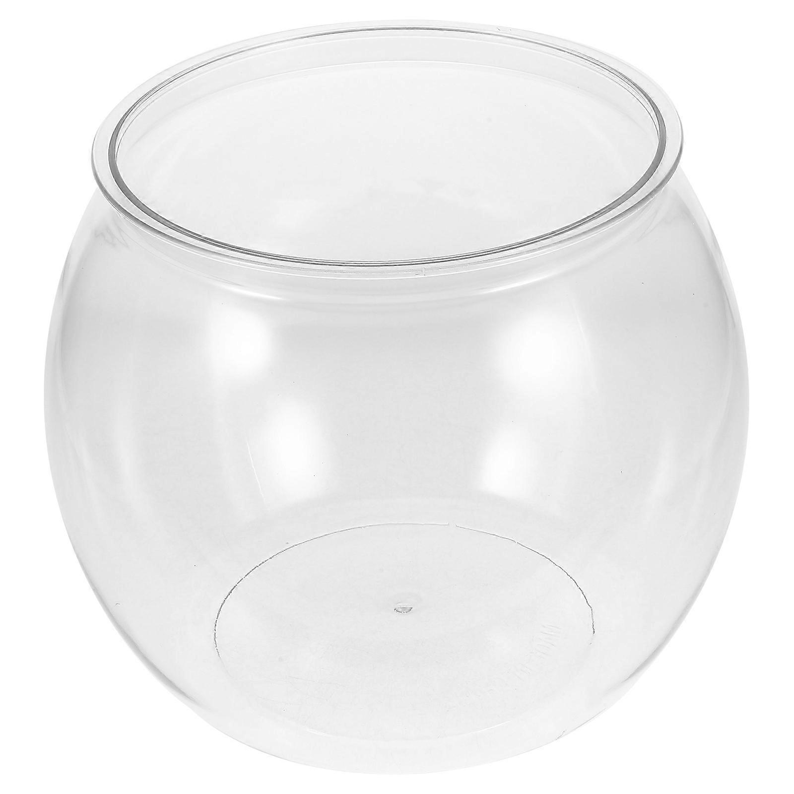 Desktop Fish Tank Clear Aquarium Transparent Goldfish Tank 1 Set Fish Accessory