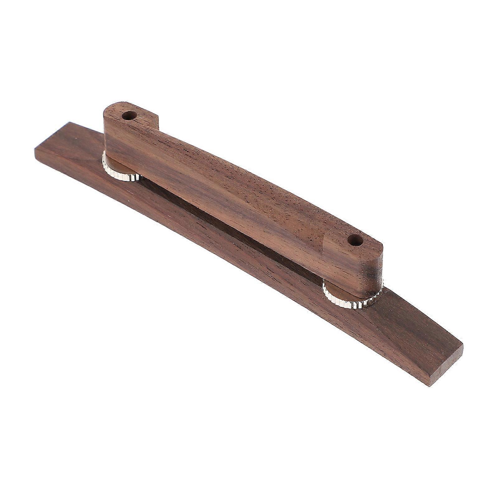 Wood Guitar Bridge Kit For Acoustic Guitar Use In Coffee Color With Durable Replace Old Guitar Bridge 1Pcs