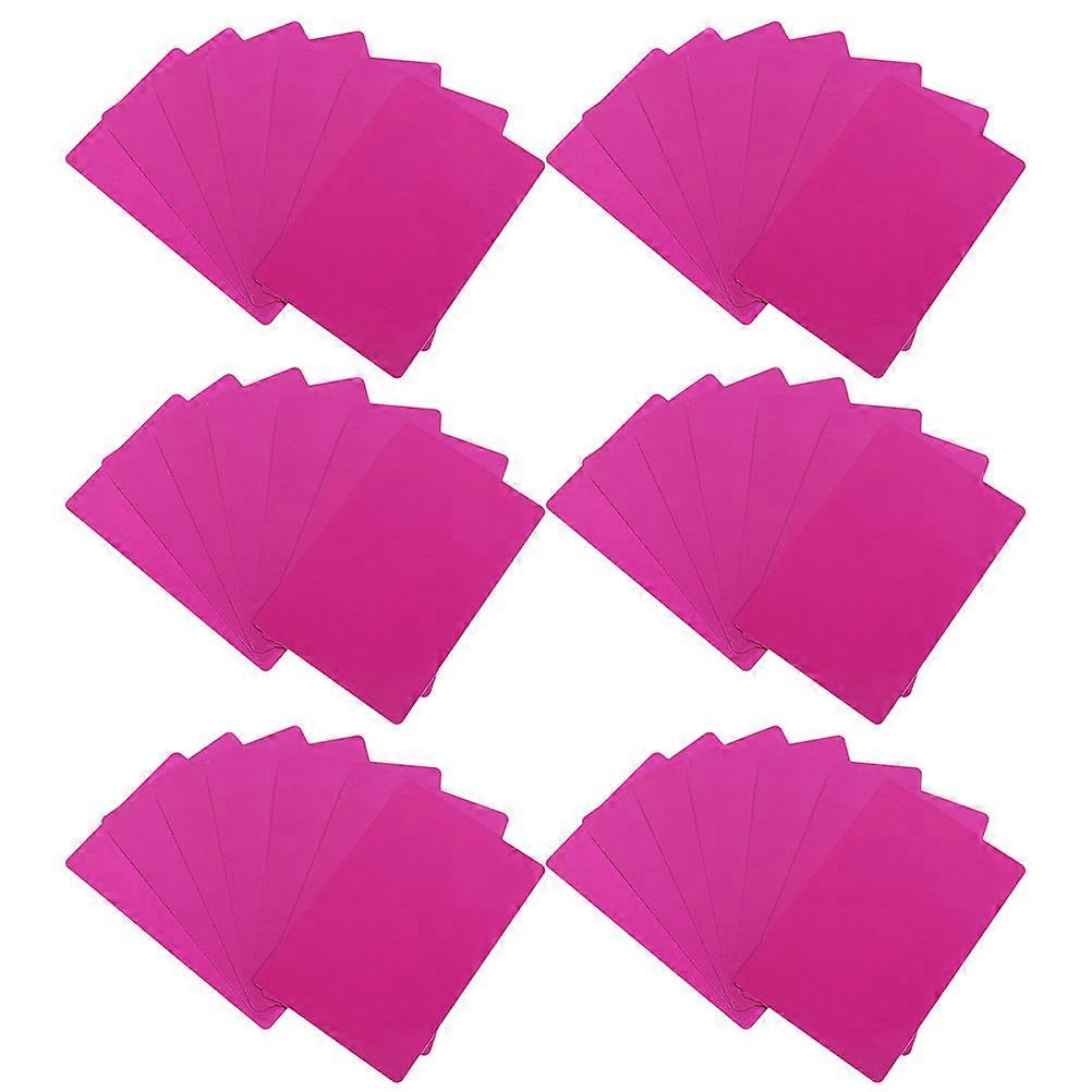 Purple Aluminum Alloy Blank Business Cards for Home Use Smooth and Elegant Design 100pcs