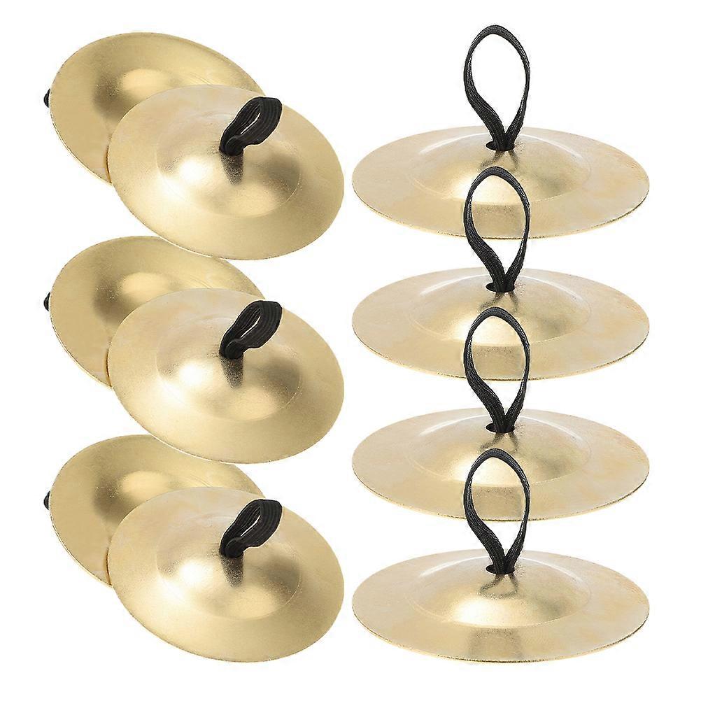 10pcs Elegant Finger Cymbals for Belly Dancing – Durable Percussion Instruments for Dance Performance with Unrestricted Movement