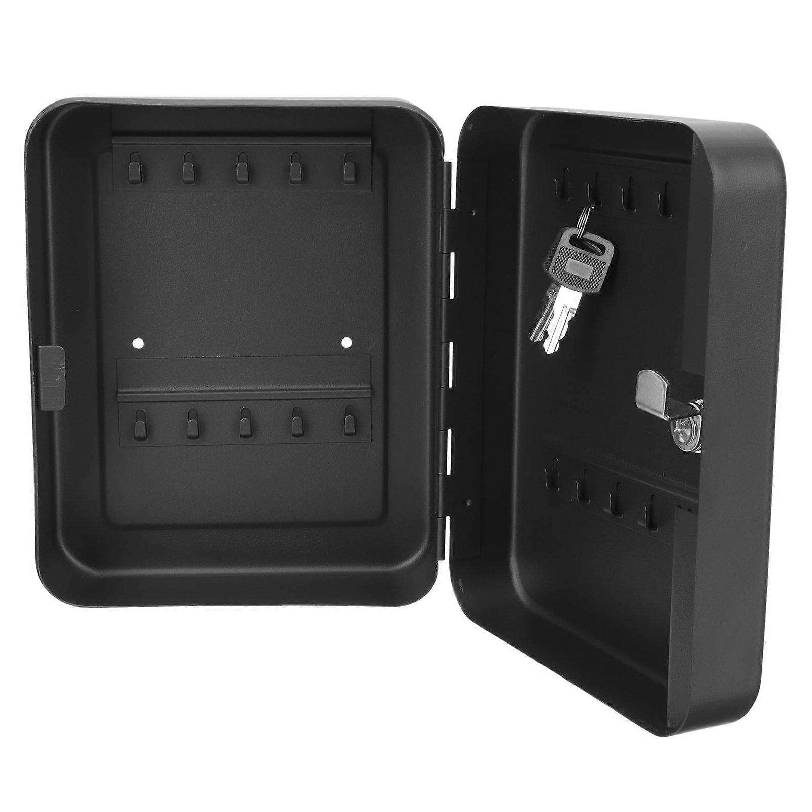 Wall Mounted Key Cabinet with Lock – Secure Key Storage Organizer for Home, Hotels, and Offices – Auto Management Material
