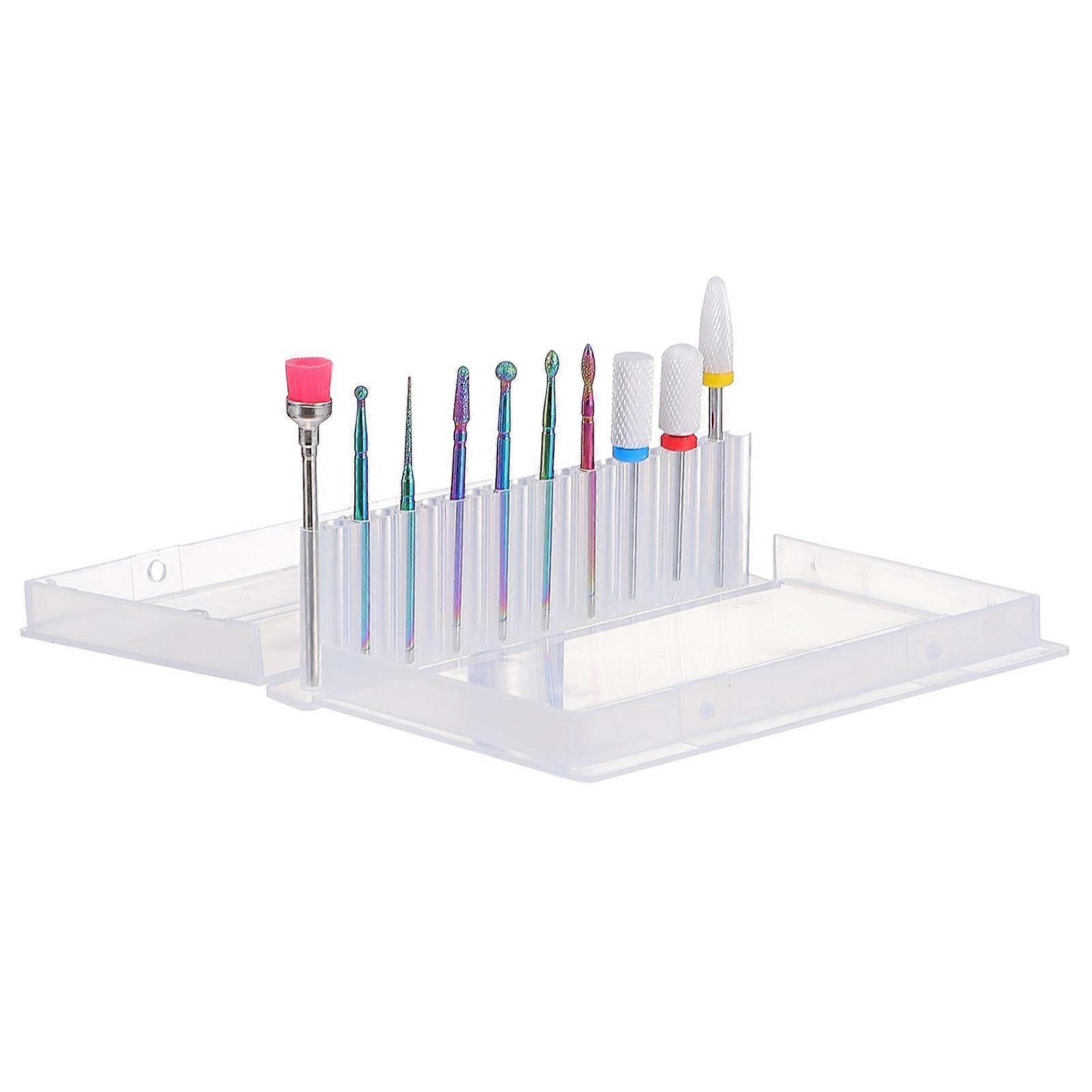 Carbide Nail Drill Bits 1 Set/10Pcs Essential Nail Polishing Tools Suitable For Professional Salon Nail Care