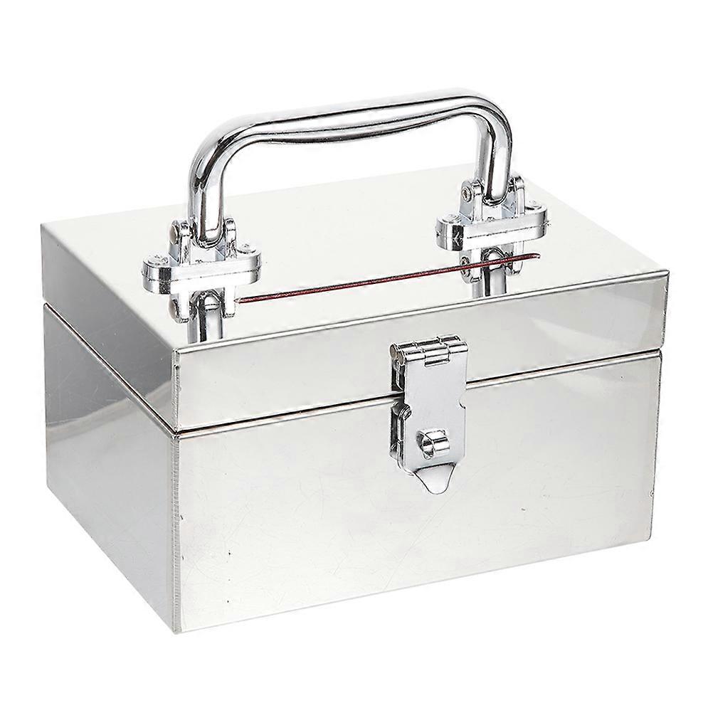 Stainless Steel Money Bank For Adults Locking Mechanism In Modern Design For Home And Office Use With Large Capacity 1Pcs