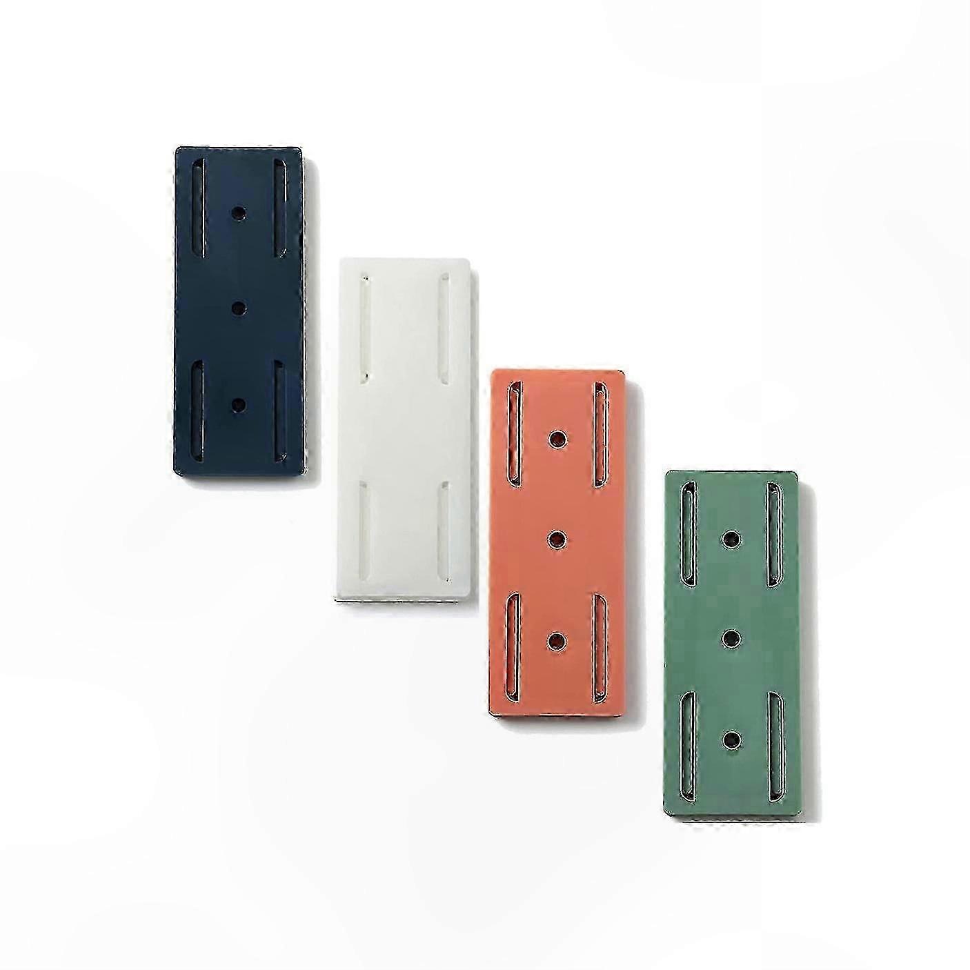 4pc Adhesive Punch-free Socket Holder,holder Is Free Of Marks And Holes