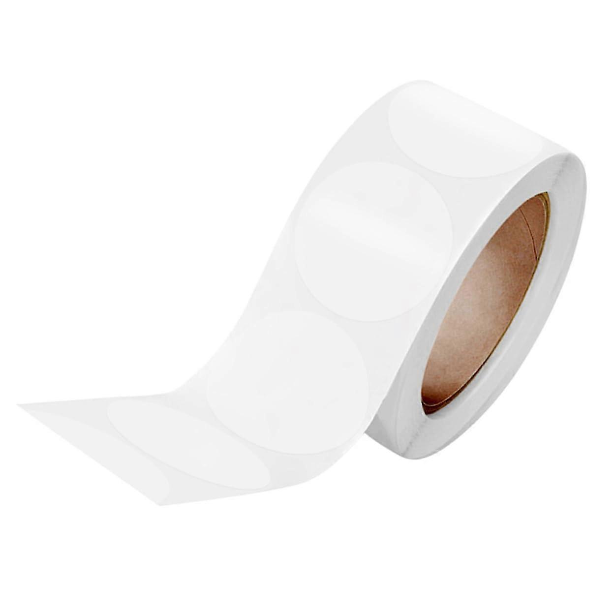 1 Roll Rolling Transparent Labels SelfAdhesive Round Stickers for Office Organization and Classroom Projects Versatile Use Easy Handling