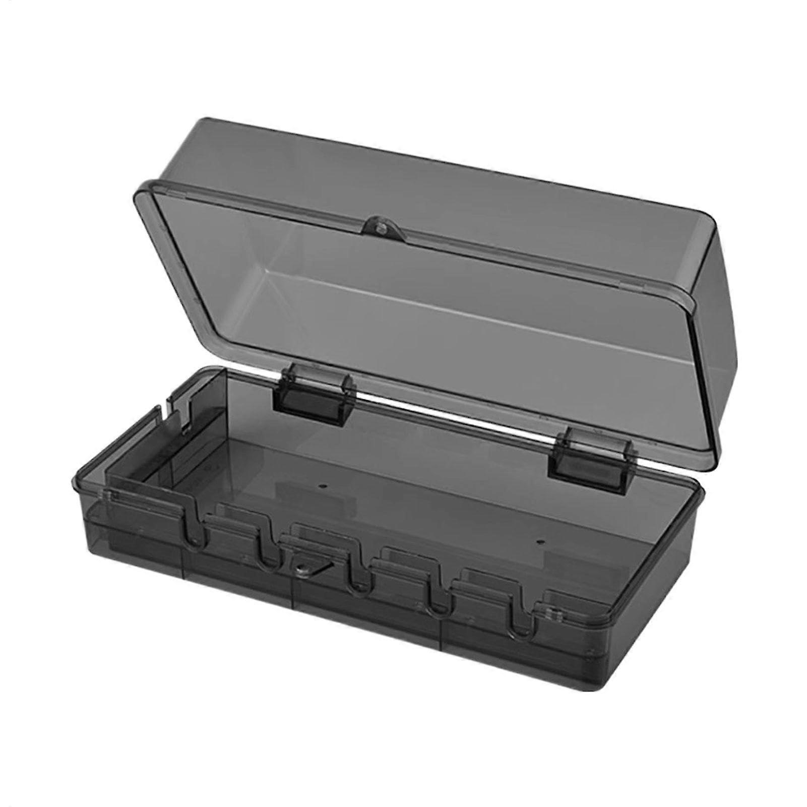 Waterproof Extension Box, Heavy-Duty Outdoor Electrical Enclosure with Padlock, Weatherproof Black Container for Cords
