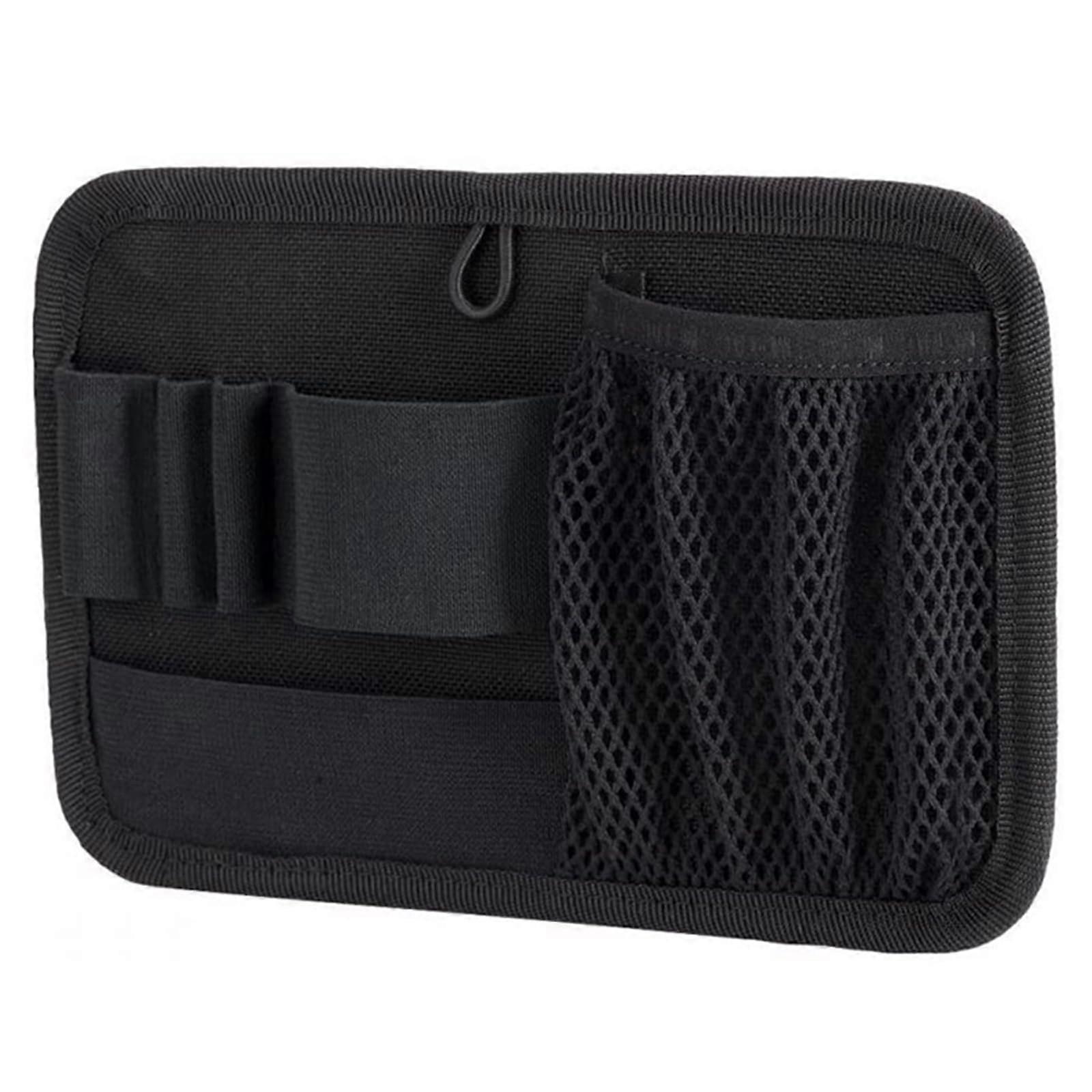 Tactical Bag Insert Elastic Holder EDC Organiser for Tactical Pen, Torches, and Tools - Durable Black Fabric