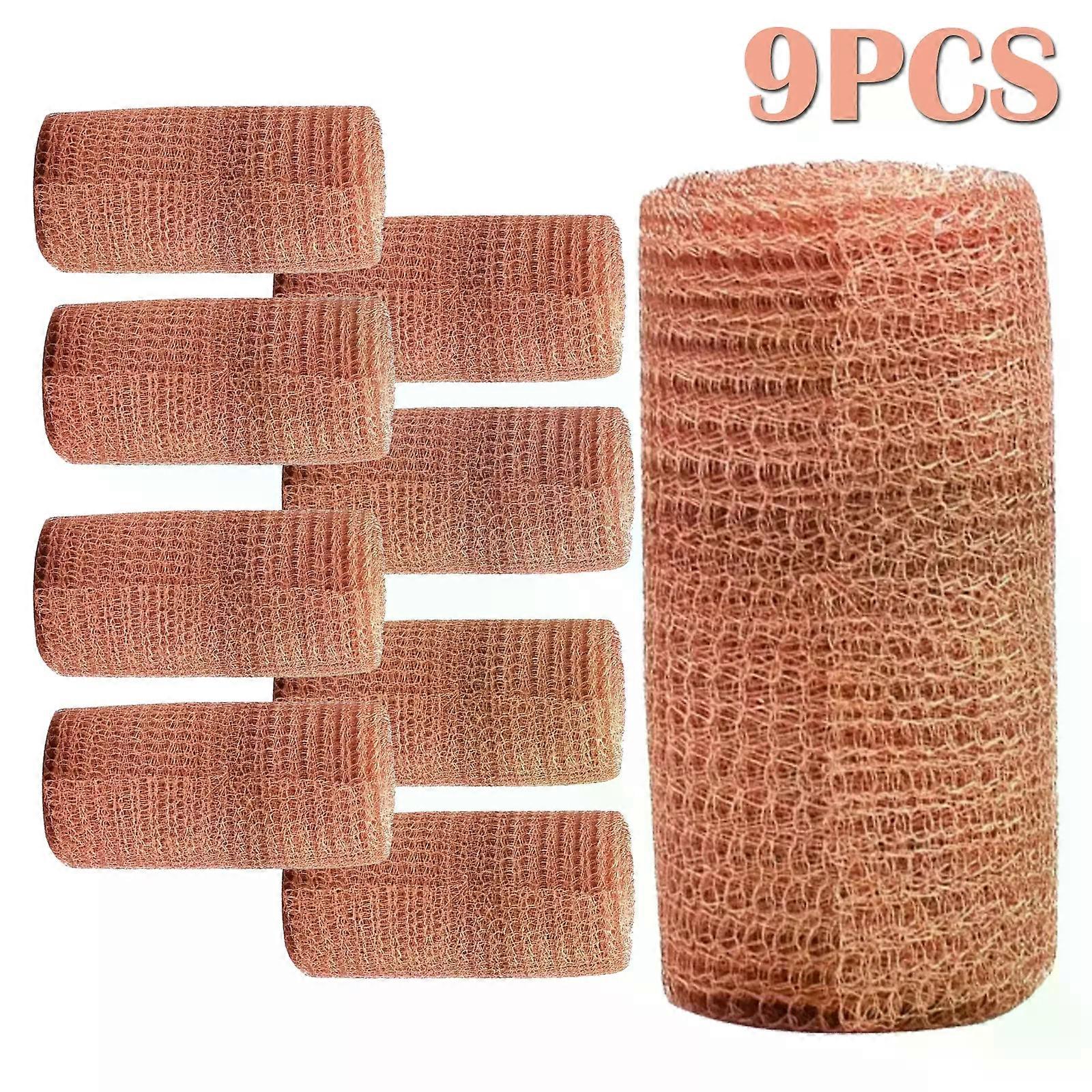 027x3M/PCS Copper Knitted Wire Mesh Rustproof Copper Mesh Roll for Rodent Double Layer Copper Mesh for Garden House Ideal DIY