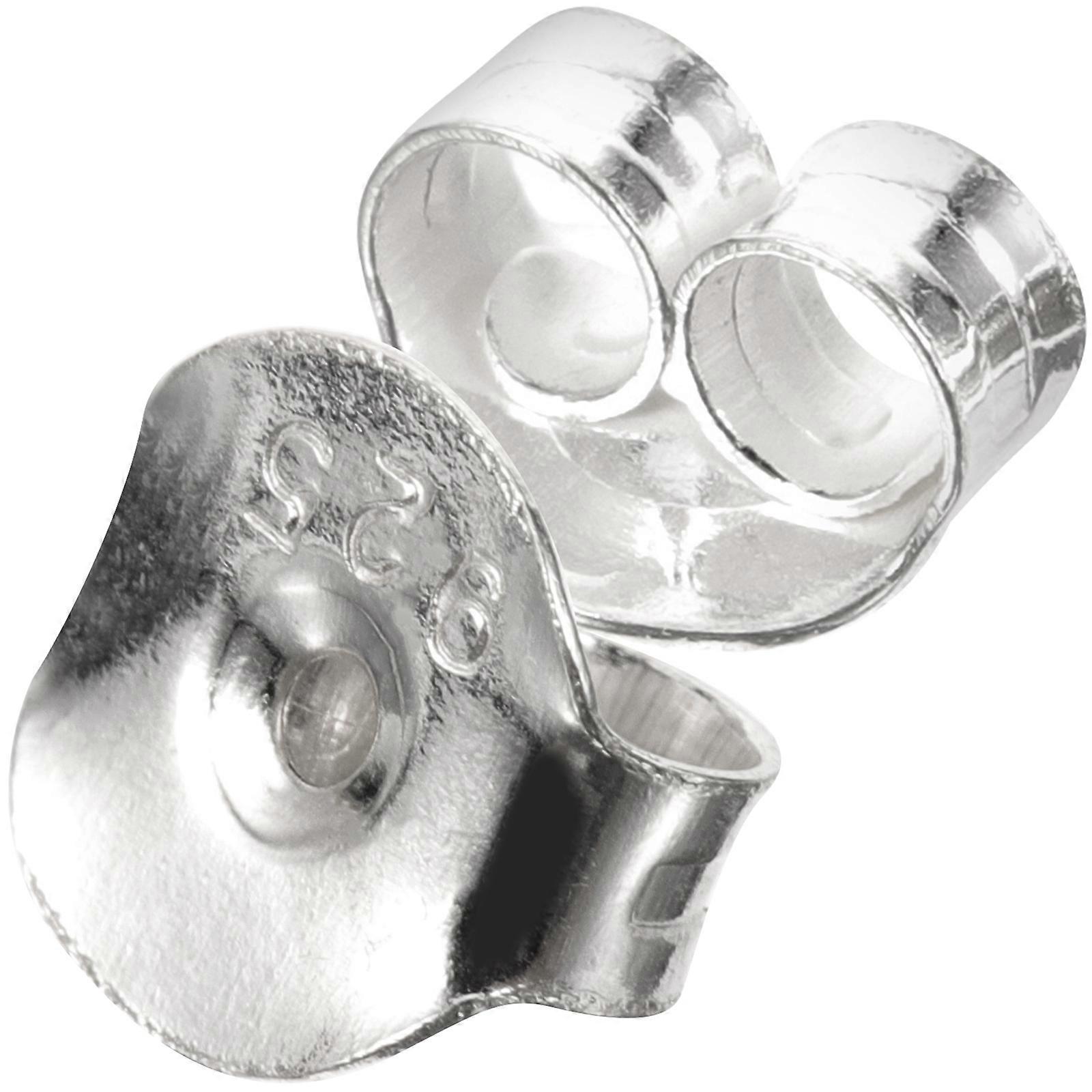 Silver DIY Earring Backs for Protective Earring Stoppers 3Pairs Set