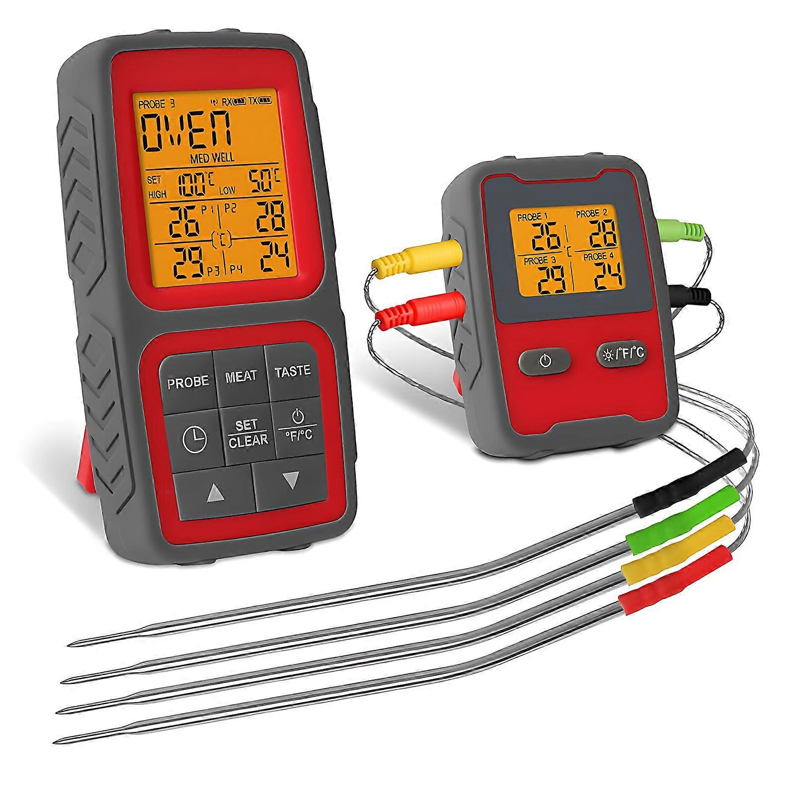 Hanzete Smart Meat Thermometer Digital Wireless with Dual Probes