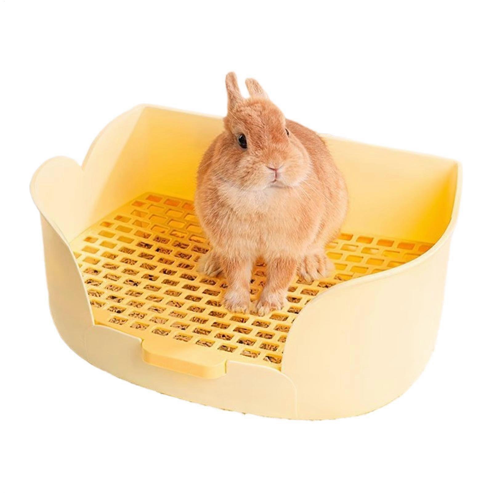 Ferret box, semienclosed design, splashproof, accessories for small pets, training toilet for family, friends, home