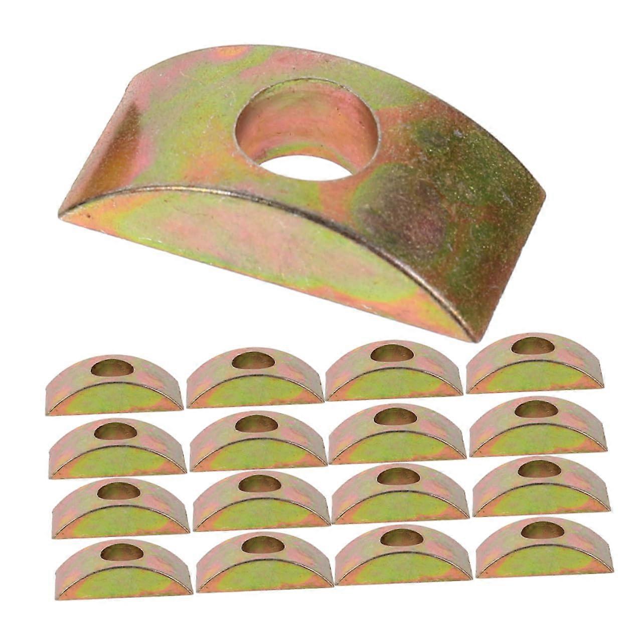 20pcs Robust Zinc Alloy Nut Washers for Furniture Assembly Connectors Spacesaving Design