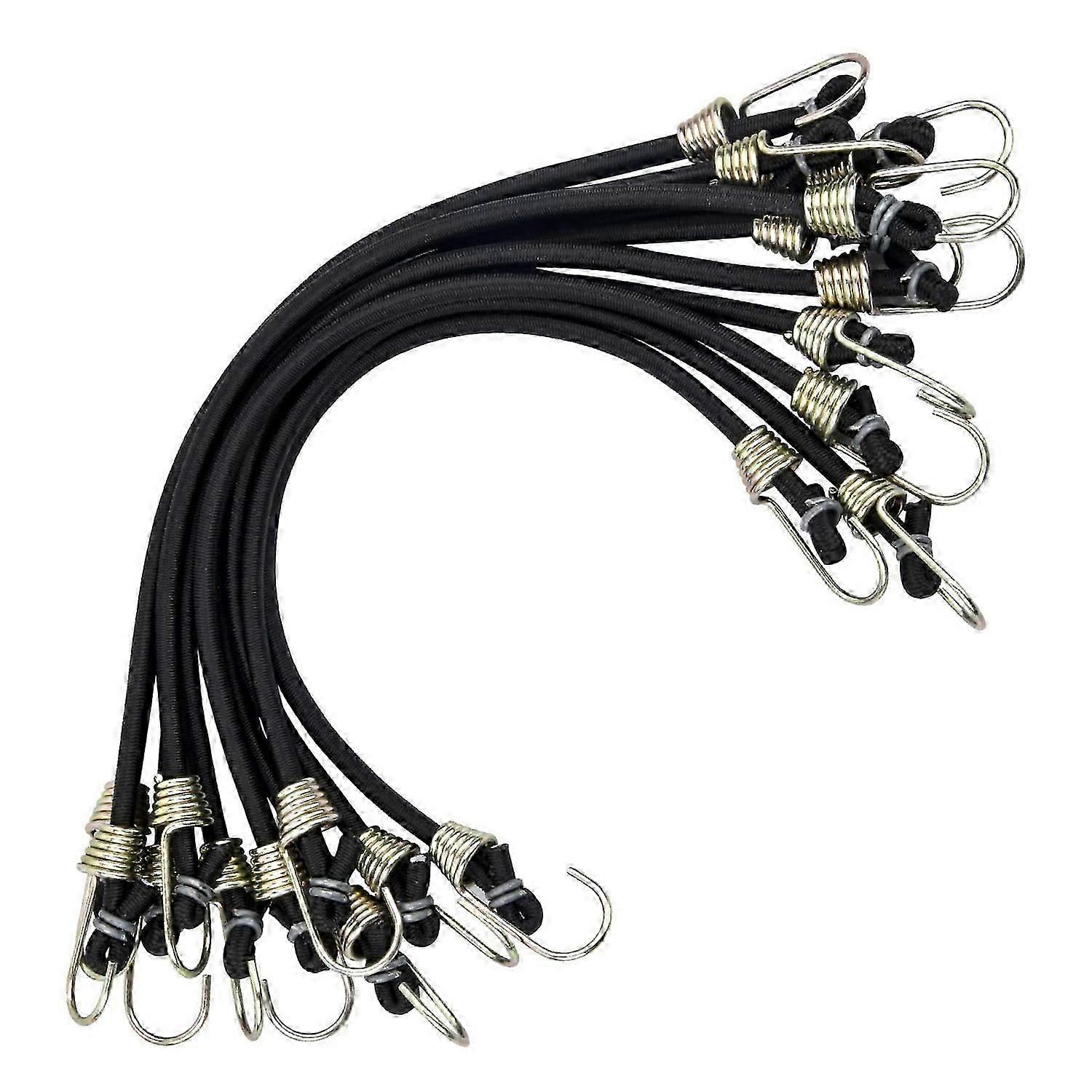 2025 Suitable 10 Pieces Bungee Cords with Mini Bungee Hooks Universal Heavy Duty Bungee Cords Bungee Cords with He