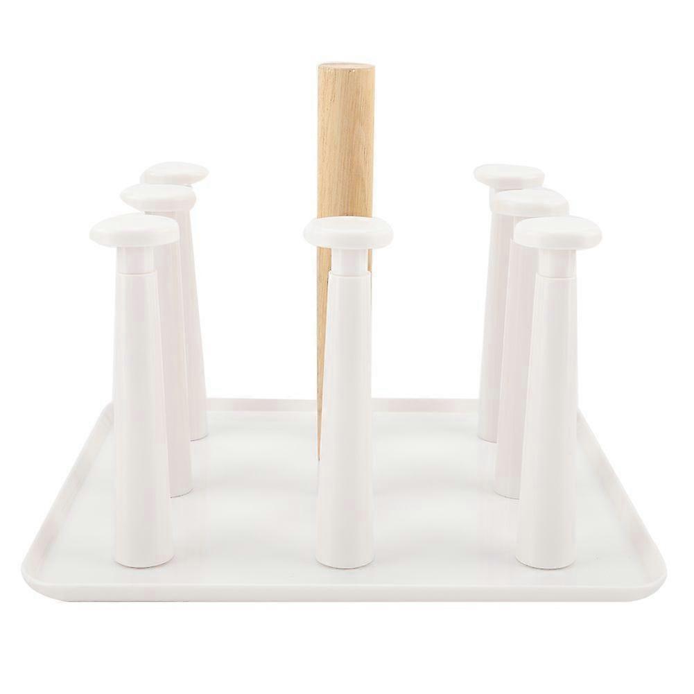 9-pillar inverted cup drainer, cup drying rack, mug rack for home table storage