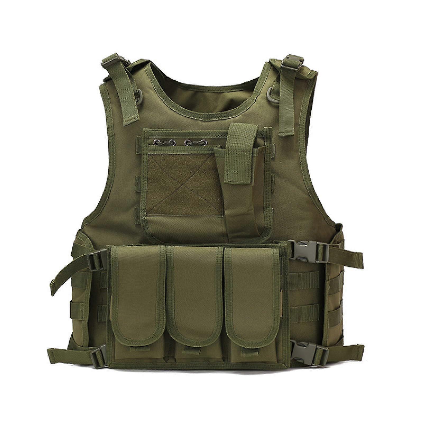 FIELD VEST PROTECTIVE CLOTHING VEST, ARMY GREEN, 45 * 20 * 50CM