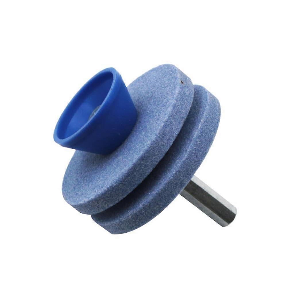 Mower Sharpener Gear Mulching Sharpener Mower Sharpener Sharpening Stone Grinding Tool for Patio 2 Layer
