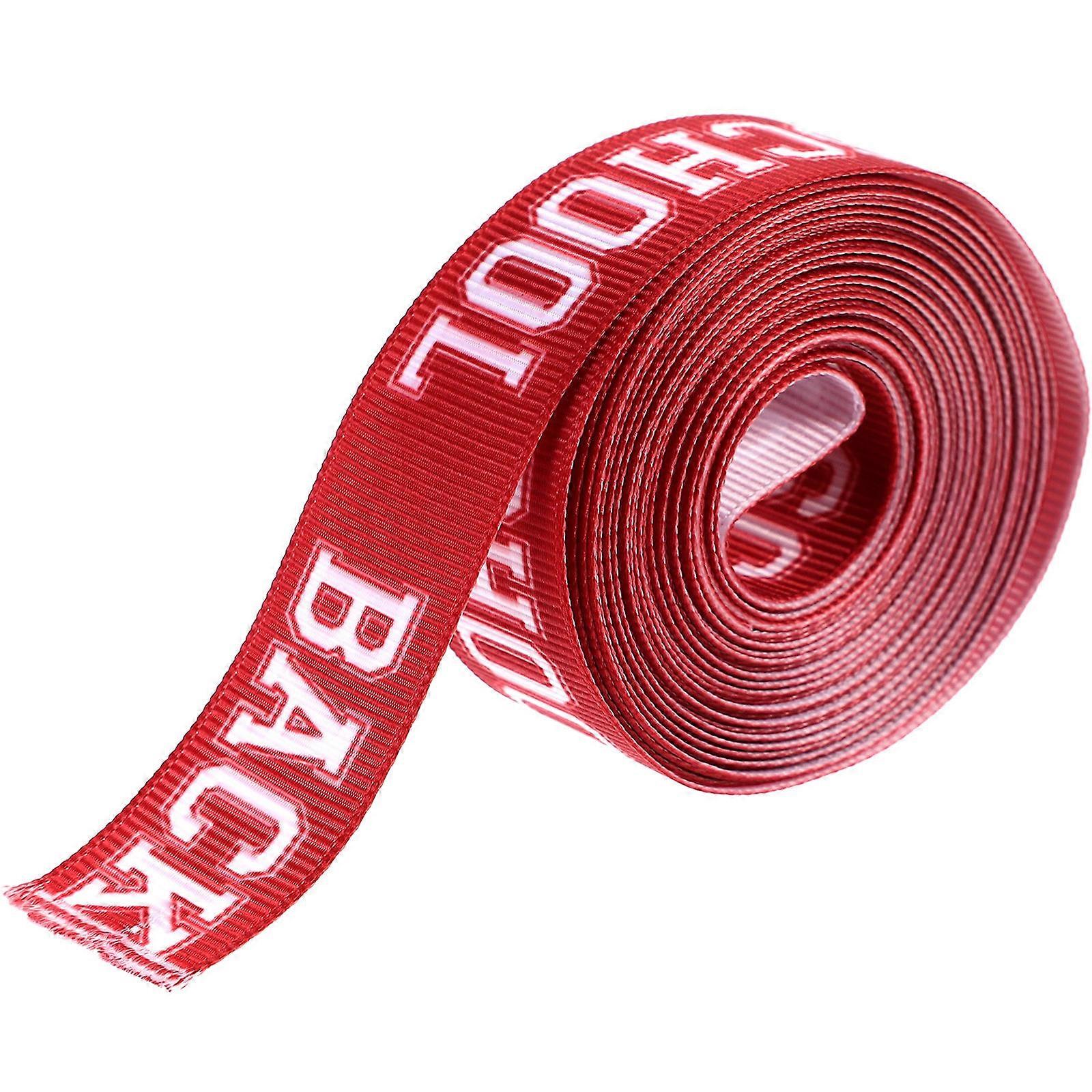School Theme Ribbon Back to School Themed Ribbon for Back-to-School Events Polyester Red for Decorative Use 1roll