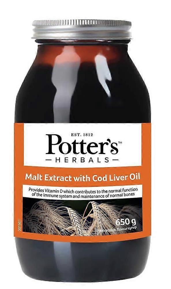 Potters Malt Extract & Cod Liver Oil & Honey & Butterscotch 650g - 3 Pack