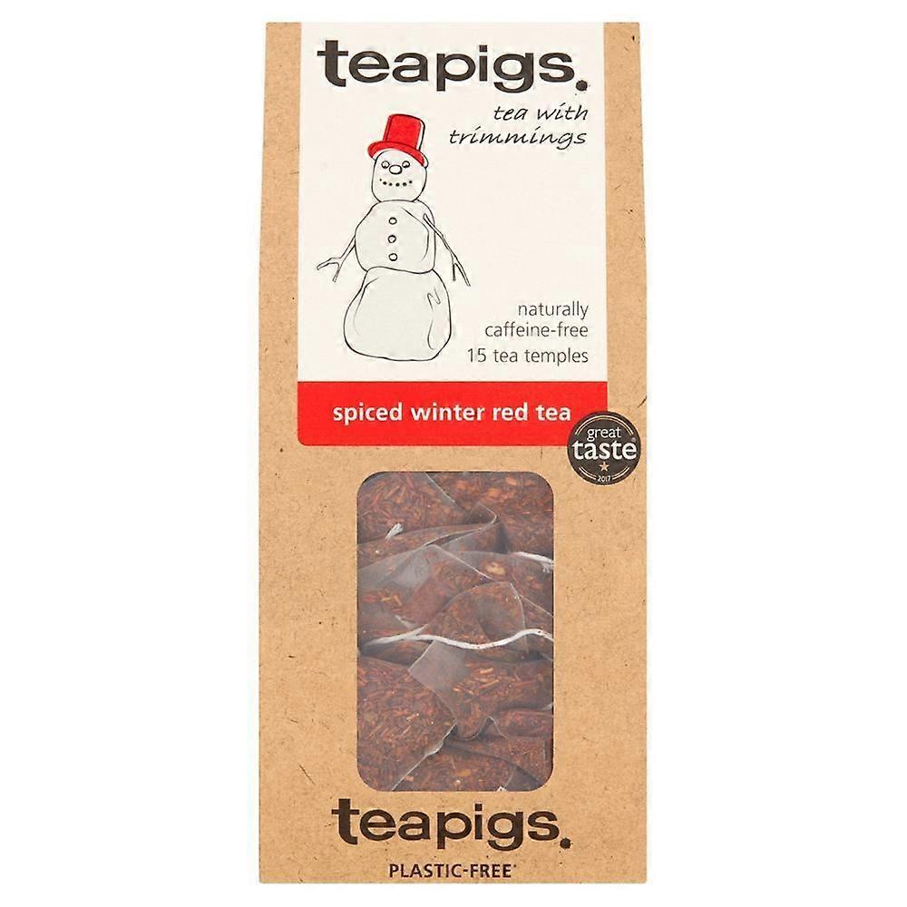 Teapigs spiced winter red tea 15 tea temples - 4 Pack