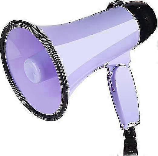 Portable Megaphone Bullhorn 20 Watt Power Megaphone Speaker Voice And Siren/alarm Modes With Volume Control And Strap