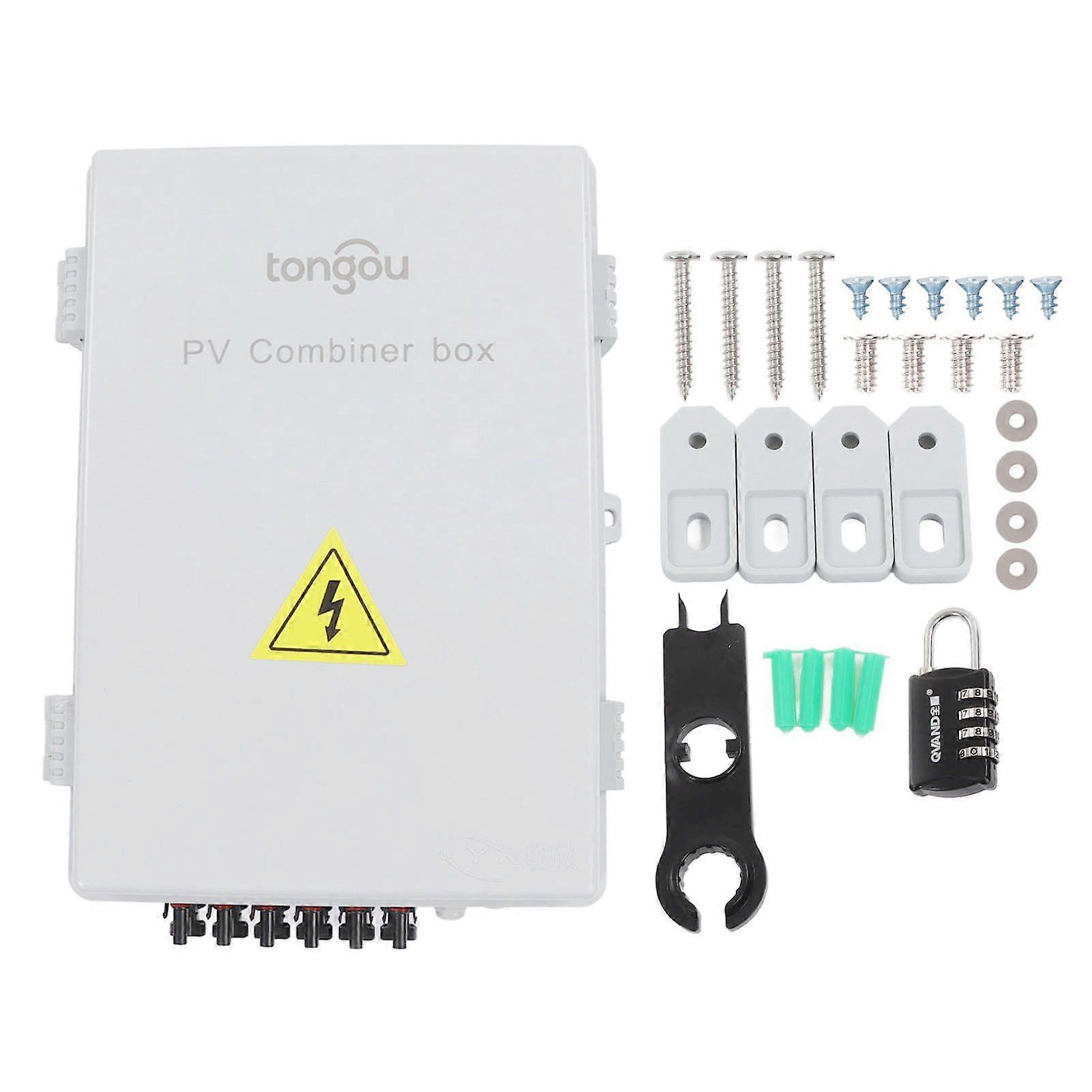 Photovoltaic Combiner Box 6 String Solar Combiner Box for Off Grid Solar Power Systems