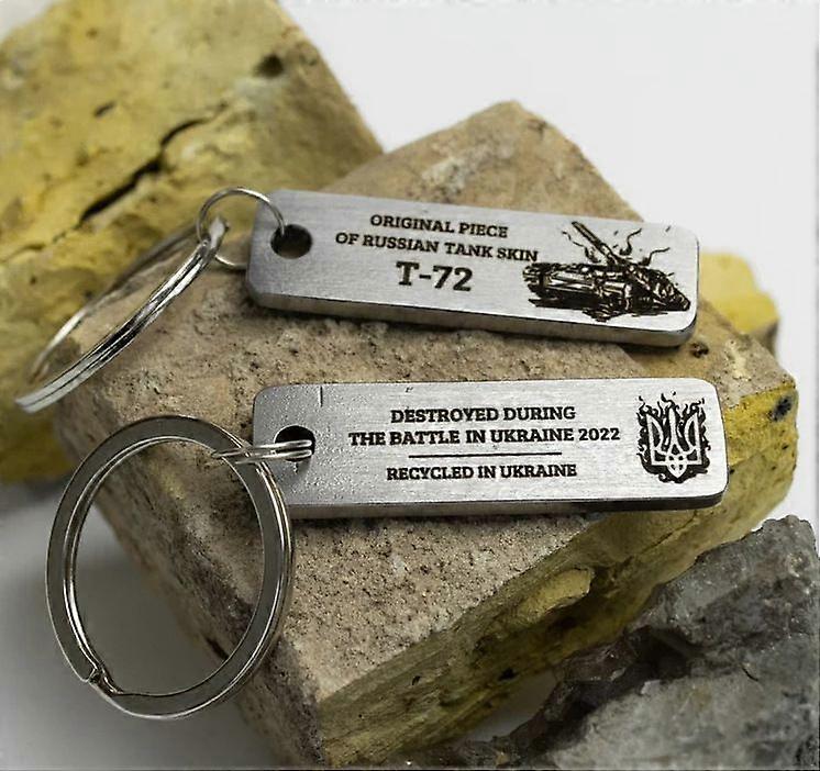 Brutal Keychain 2pcs, Military Mens Keychain Brutal Key Ring For Men Unique Ukraine Key Ring Memory Gifts For Dad Husband