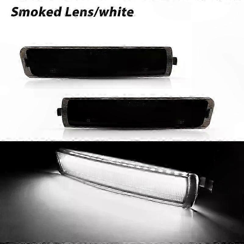 White LED Side Marker Lights for Roadster and Coupe 1996-2002 F Lamps Pair