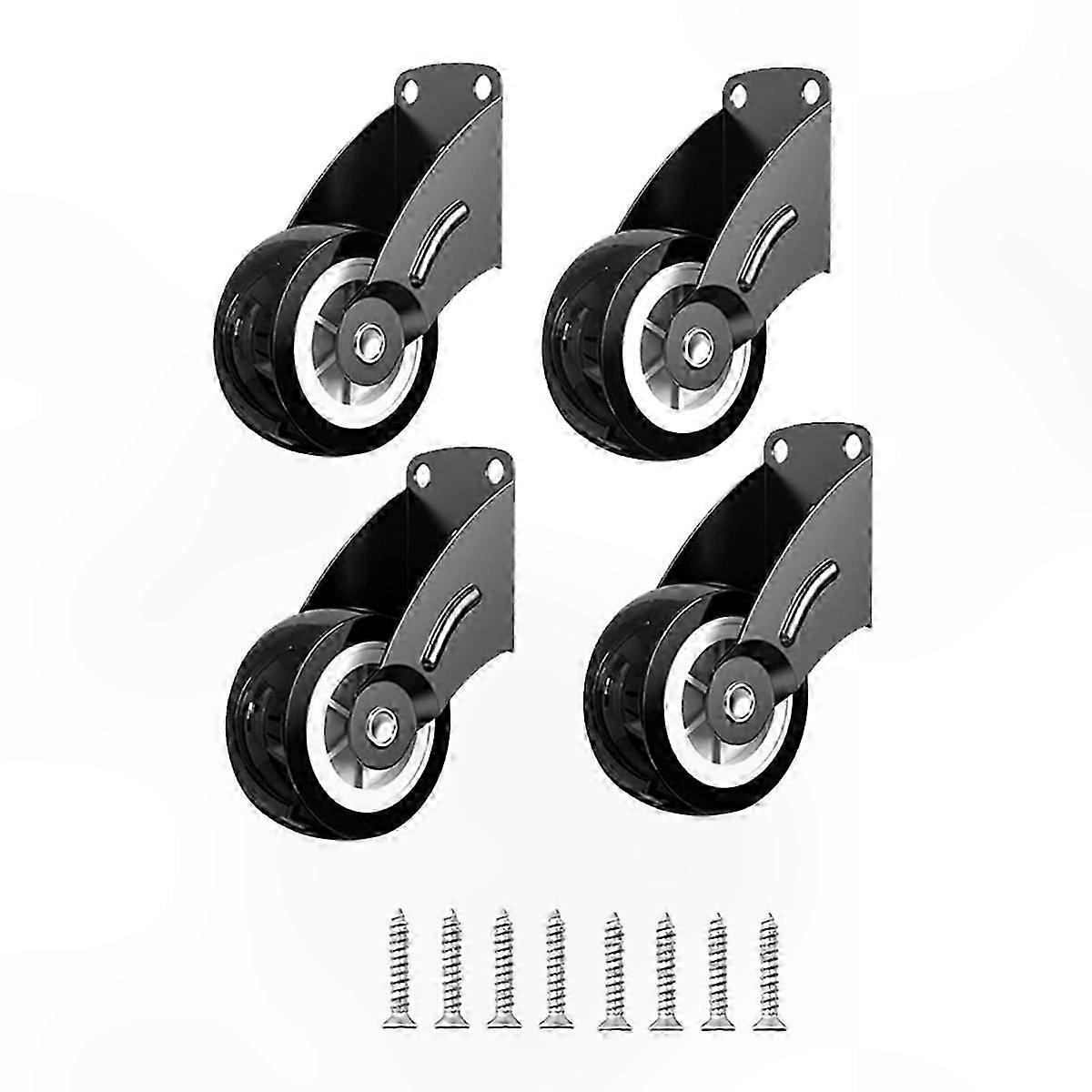 4-Pack 2" Gate Rollers, Door Bottom Support Wheels, Anti-Sagging and Friction-Free Casters for Easy Movement
