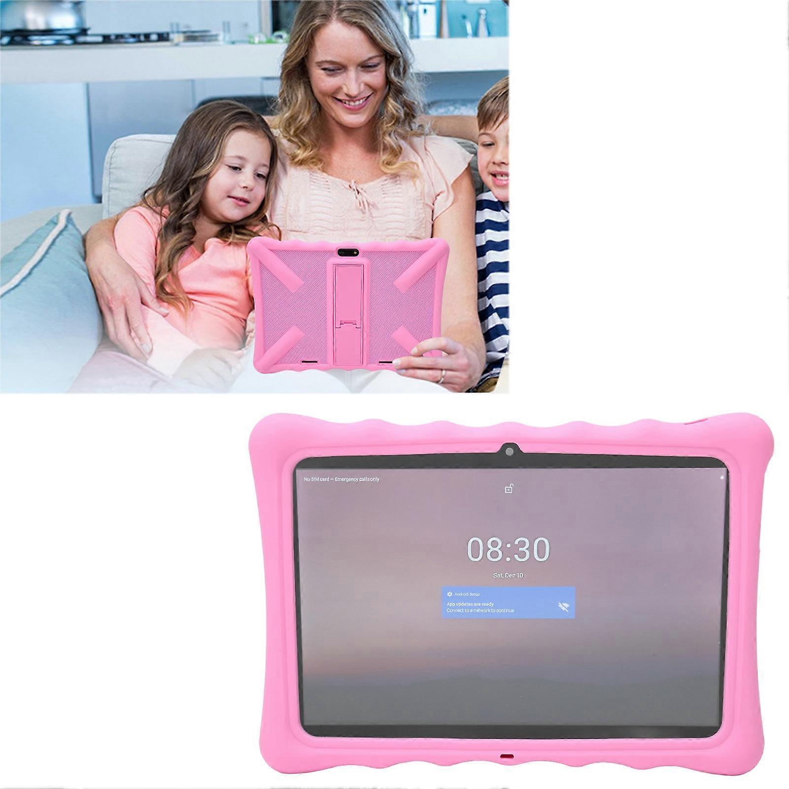 儿童平板电脑 10.1 英寸 2GB RAM 32GB ROM 预装应用程序家长控制高清平板电脑带教育保护套