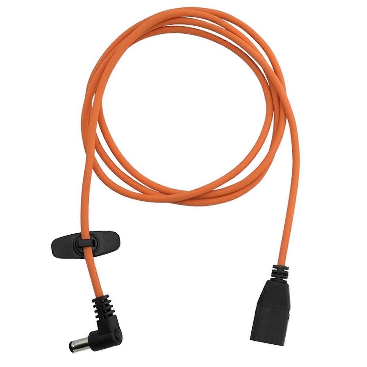 Male to DC5521 Power Cable for FPV Goggles Battery Orange
