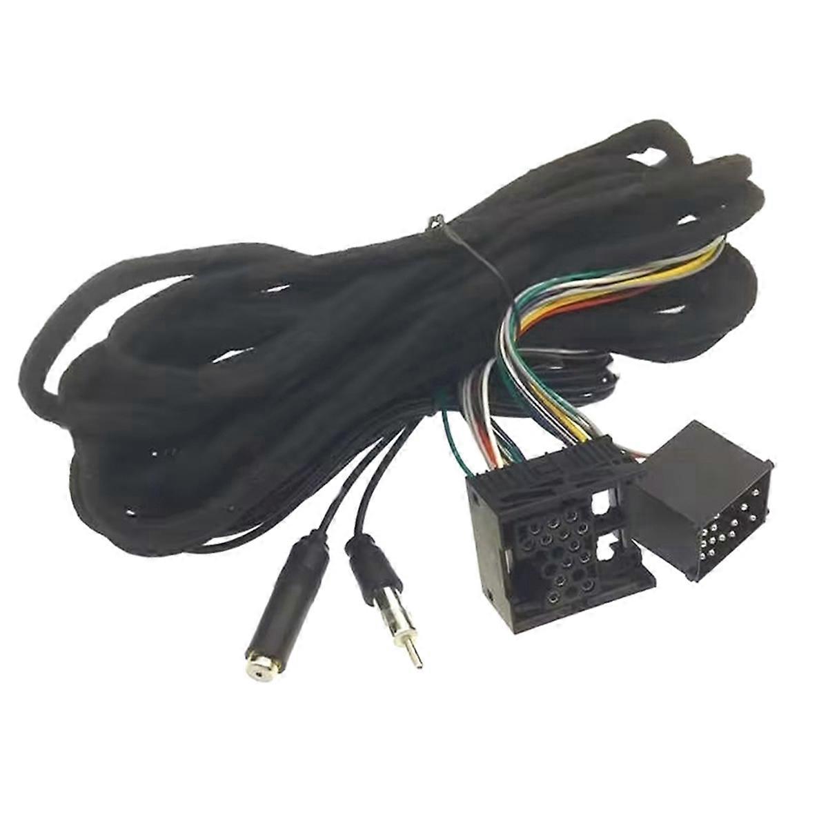 Car Radio Stereo Wiring Harness Adapter Plug Power Cord Adapter Cable for 3 Series E46 5 Series E39 X5 E53 1998-2007